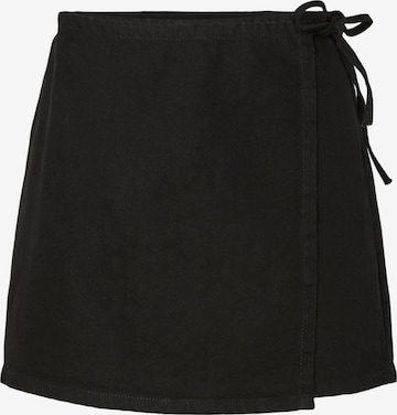 PIECES - Falda 'PCFlora' en negro: frente