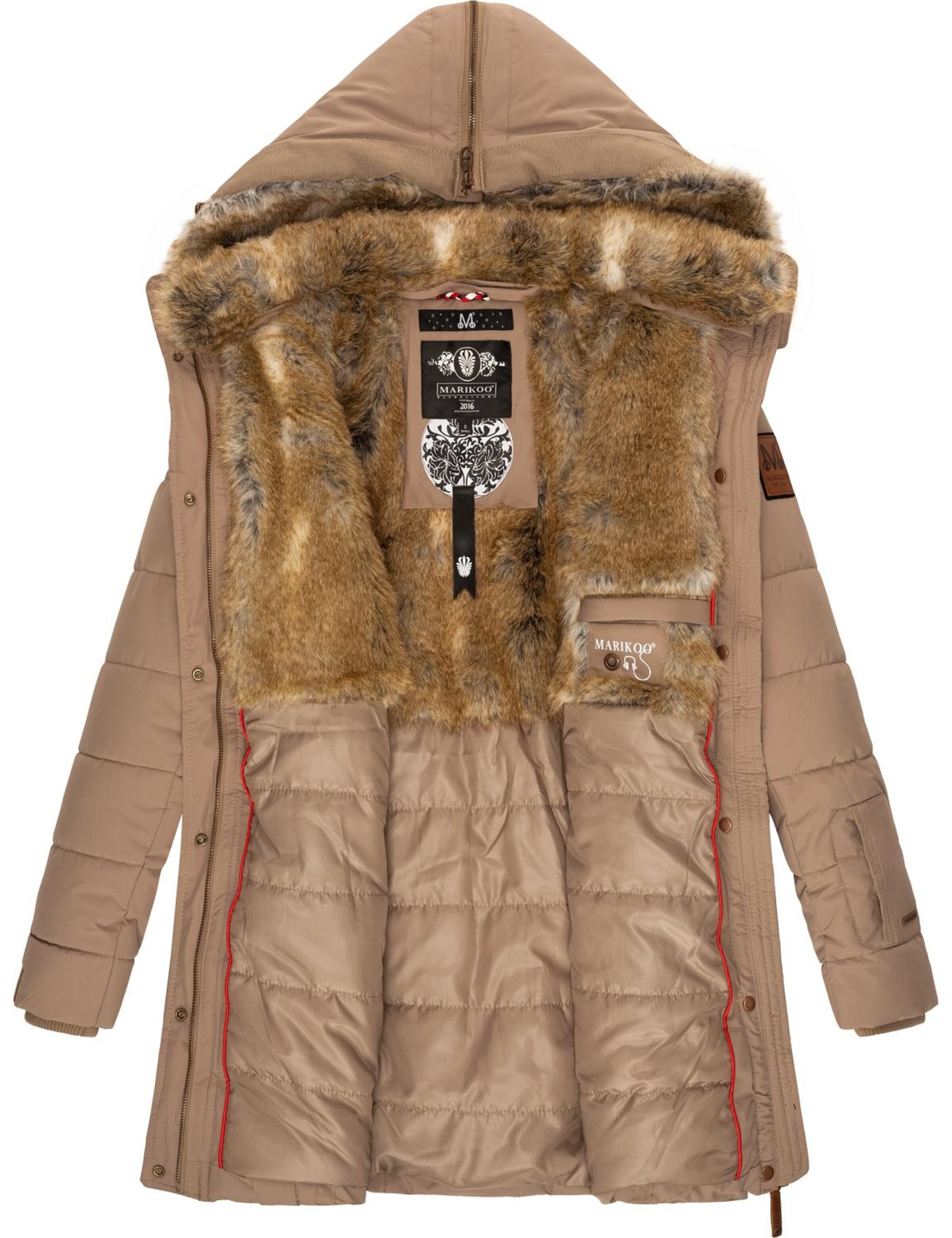 MARIKOO Χειμερινό παλτό σε καφέ