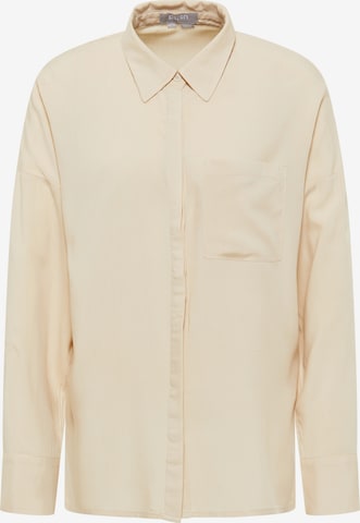 Camicia da donna di usha WHITE LABEL in beige: frontale