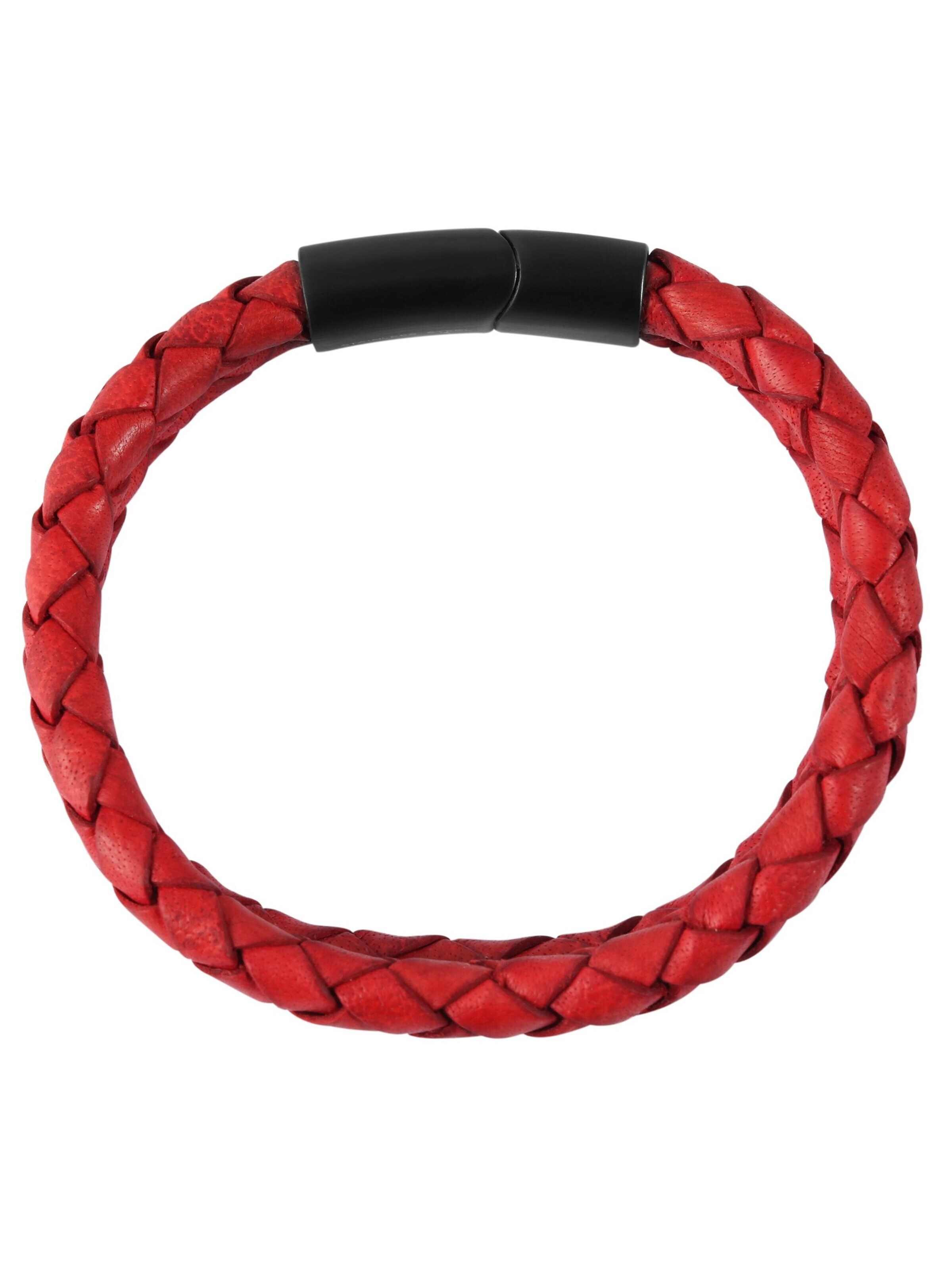 Akzent Bracelet 'Ledoy, hautverträglich' in Red: front
