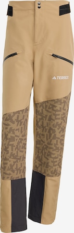 ADIDAS TERREX Outdoorhose 'Terrex Xperior Hybrid' in Braun: Vorderseite