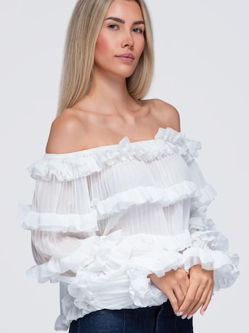 Camicia da donna di Ombre in bianco