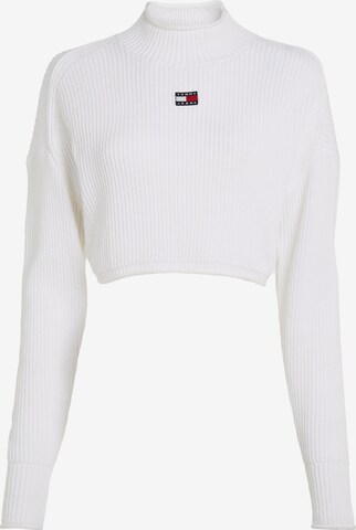 Tommy Jeans Sweater in White: front