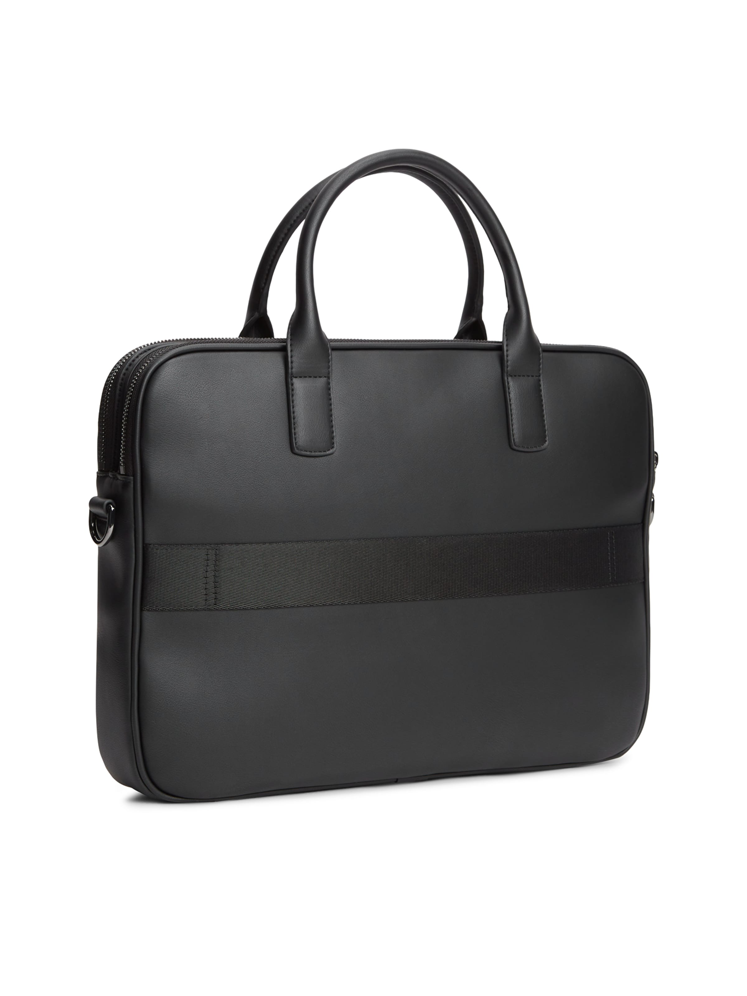 TOMMY HILFIGER Τσάντα λάπτοπ 'WOVEN' σε μαύρο