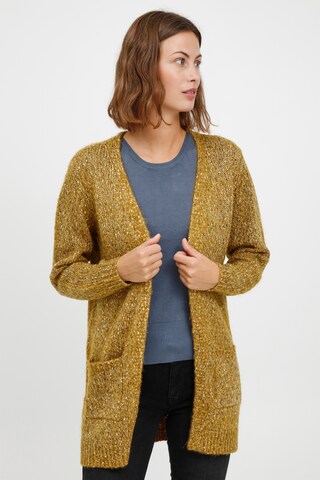 Fransa Knit Cardigan 'FRCESPOT 1' in Brown: front