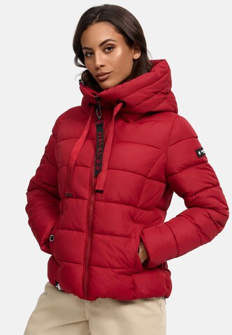 NAVAHOO Winter Jacket 'Amayaa' in Red: front