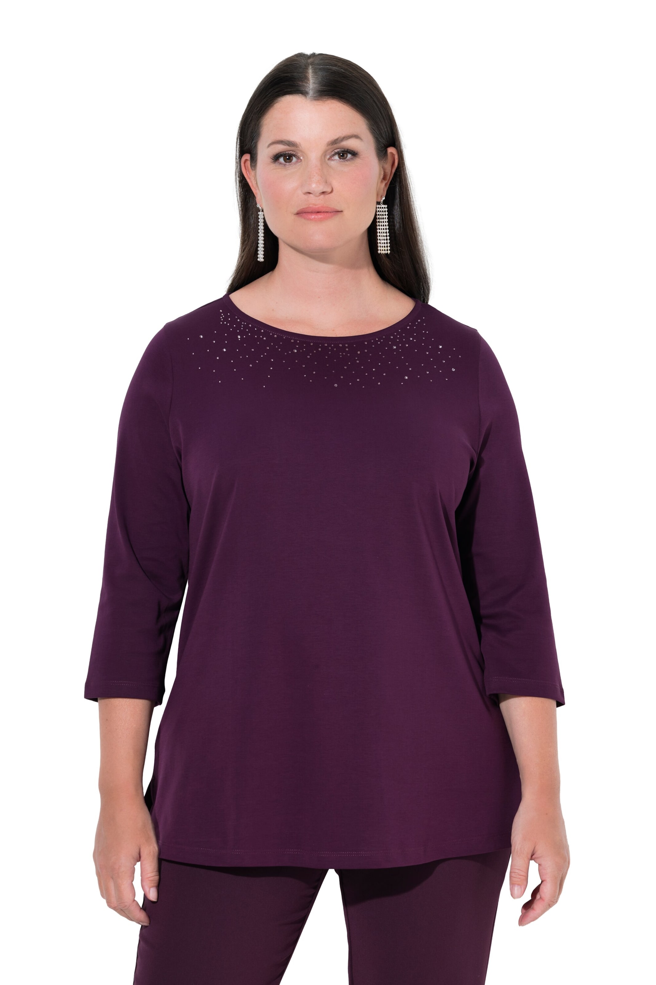 Ulla Popken Shirt in Lila: Vorderseite