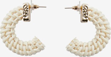 PIECES Earrings 'BERIT' in Beige: front