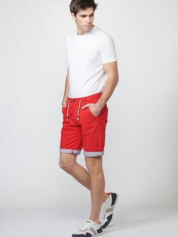 Regular Pantalon chino KOROSHI en rouge