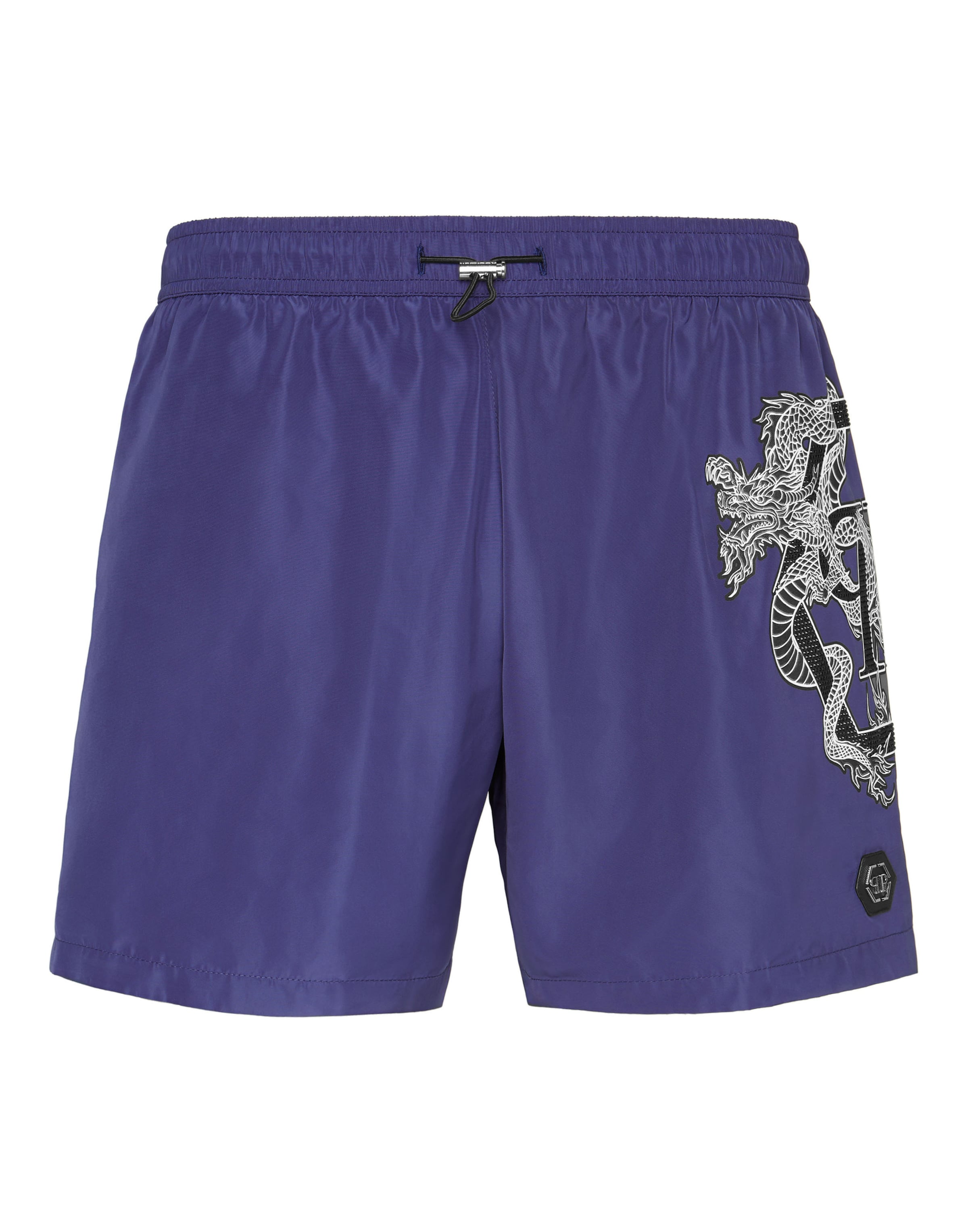 Philipp Plein Swimming shorts 'Dragon' in Blue: front