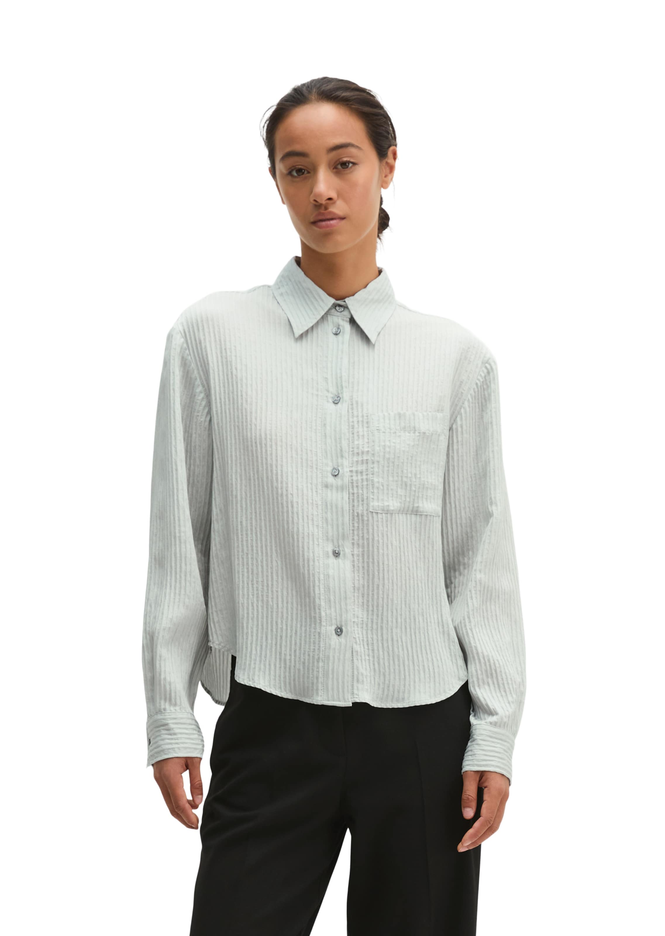 Marc O'Polo Bluse in Grau: Vorderseite