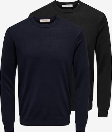 Only & Sons Sweater 'Wyler' in Blue: front