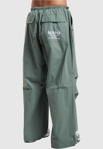 Wide leg Pantaloni di Karl Kani in verde