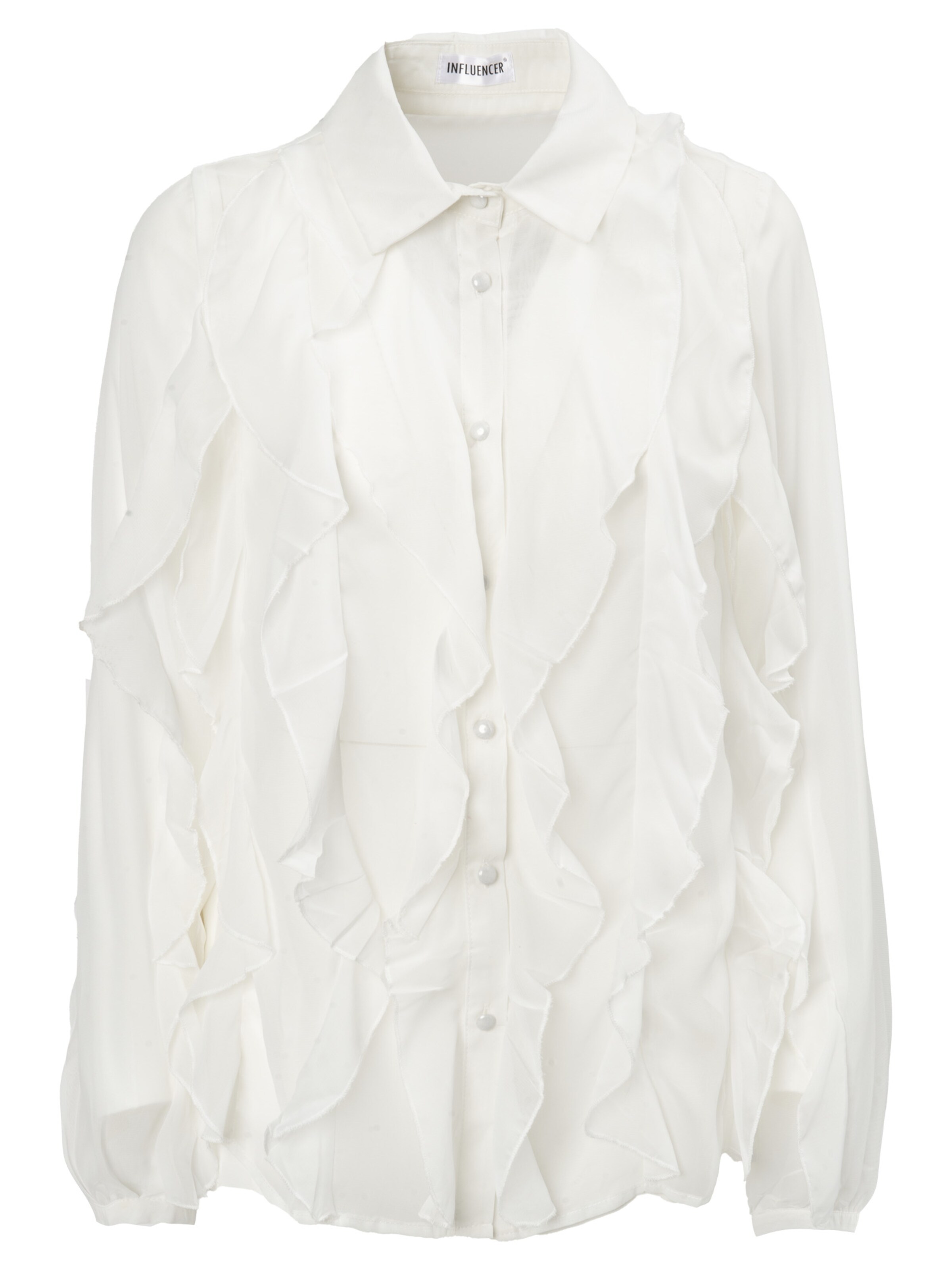Influencer Blouse in White: front