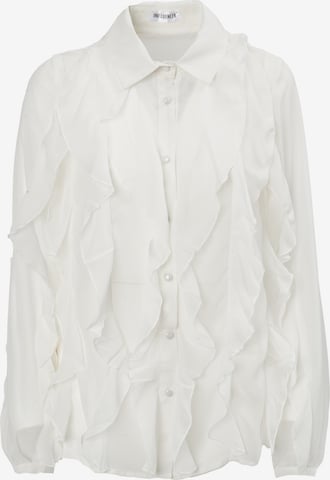 Influencer Blus i vit: framsida