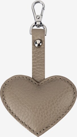 Roeckl Key Ring 'Heart' in Grey: front