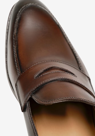 Henry Stevens Classic Flats 'Marshall PL' in Brown