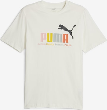 T-Shirt fonctionnel 'Essential' PUMA en blanc : devant