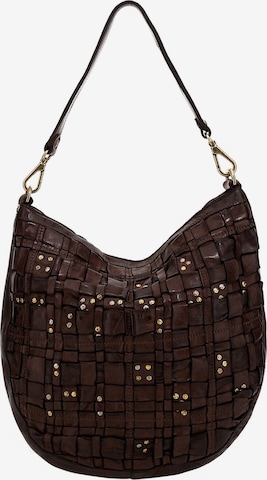 Campomaggi Shoulder Bag 'Edera' in Brown: front