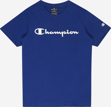 Tricou de la Champion Authentic Athletic Apparel pe albastru: față