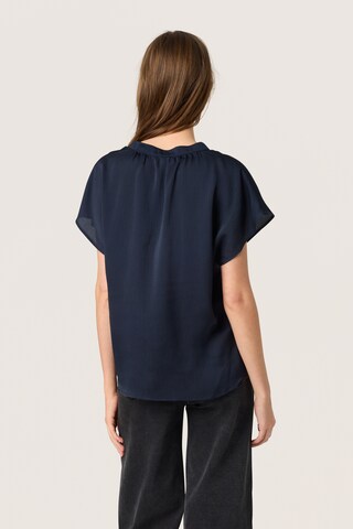 SOAKED IN LUXURY - Blusa 'SLParis' em azul