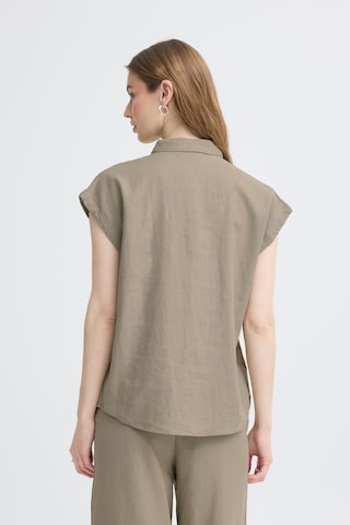 ICHI Blouse 'IHLINNO' in Beige