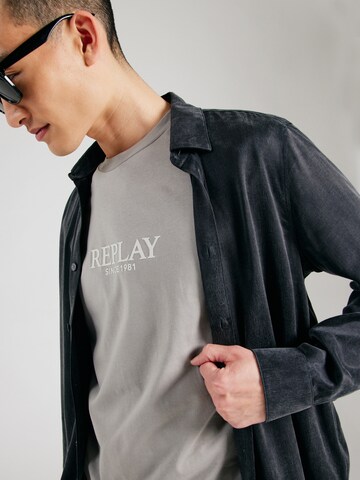 REPLAY Shirt in Grey
