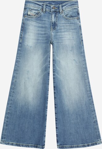 DIESEL Flared Jeans in Blauw: voorkant