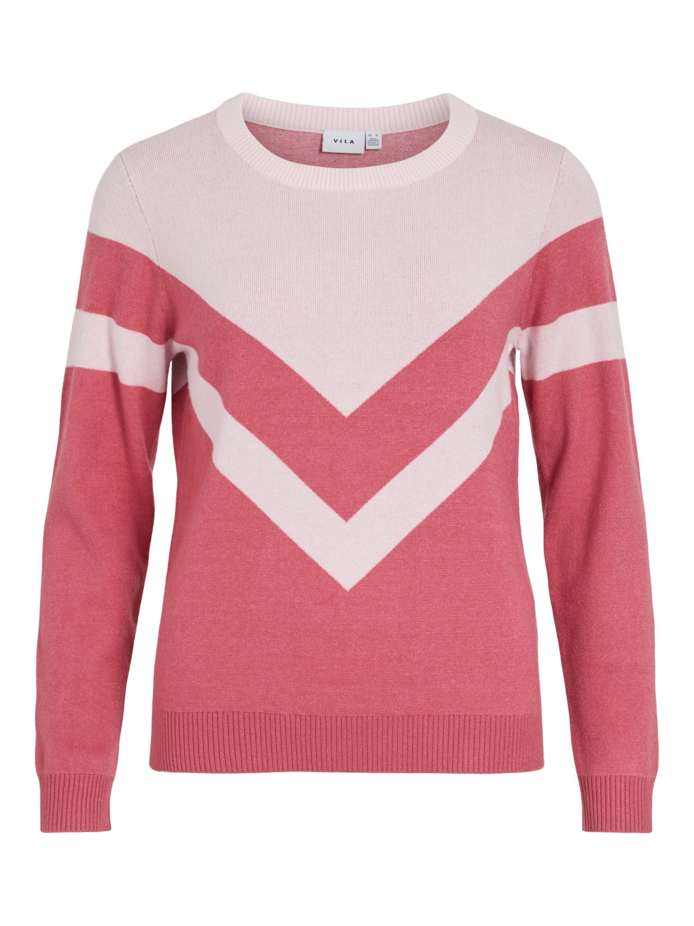VILA Sweater 'VIRil' in Pink: front