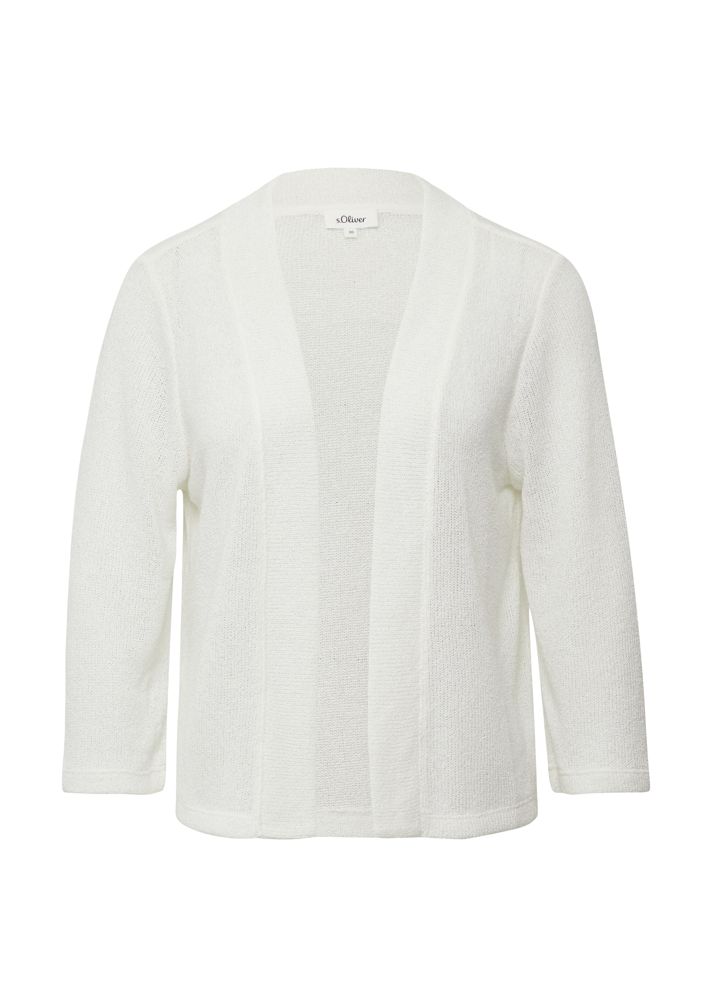 s.Oliver Strickjacke in Weiß: Vorderseite