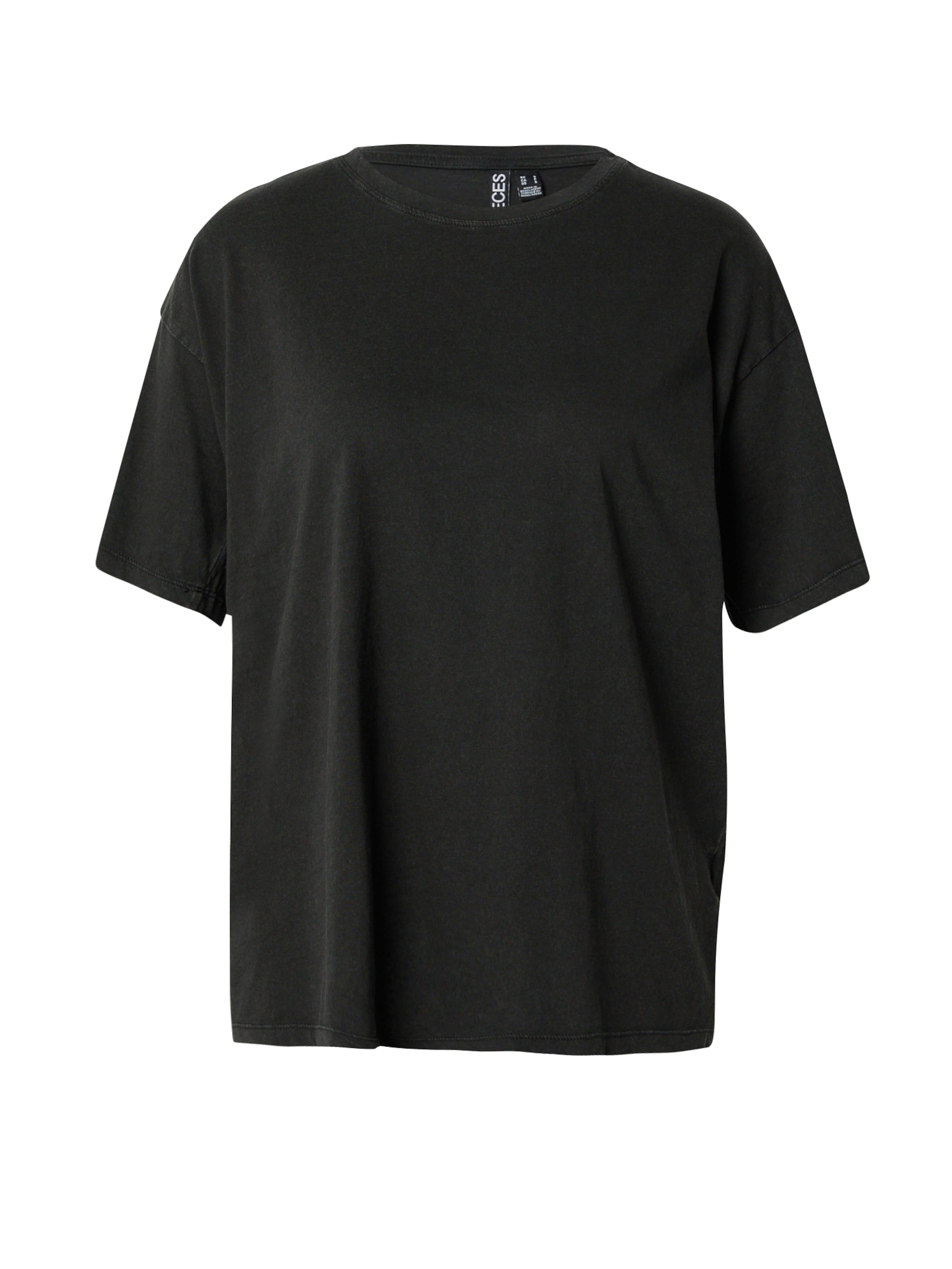 PIECES Μπλουζάκι 'PCEloise' σε μαύρο: μπροστά