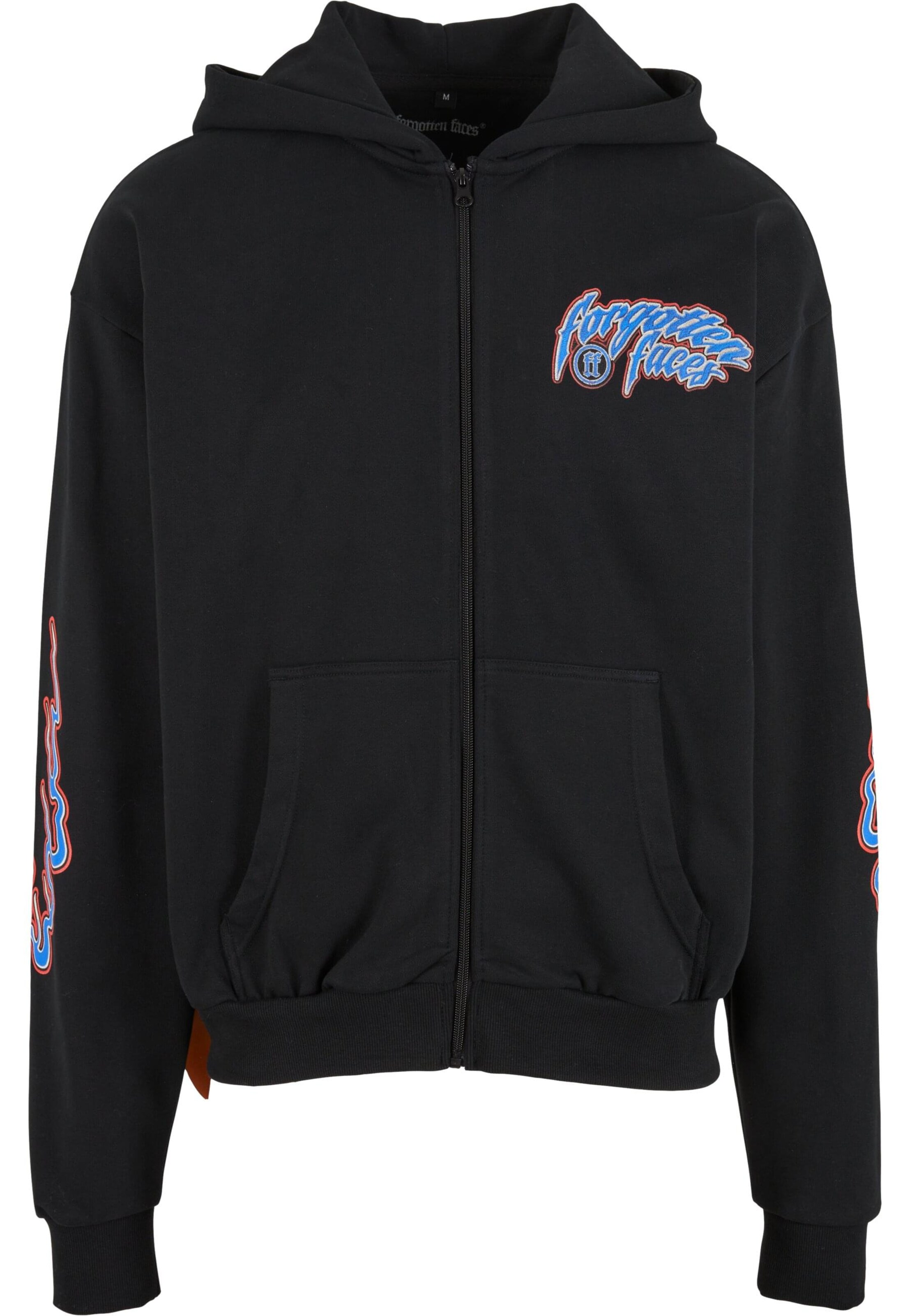 Giacca di felpa di Forgotten Faces in nero: frontale