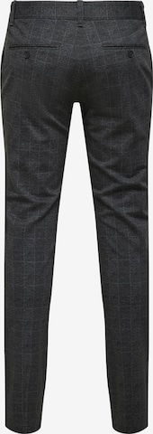 Coupe slim Pantalon chino 'Mark' Only & Sons en noir