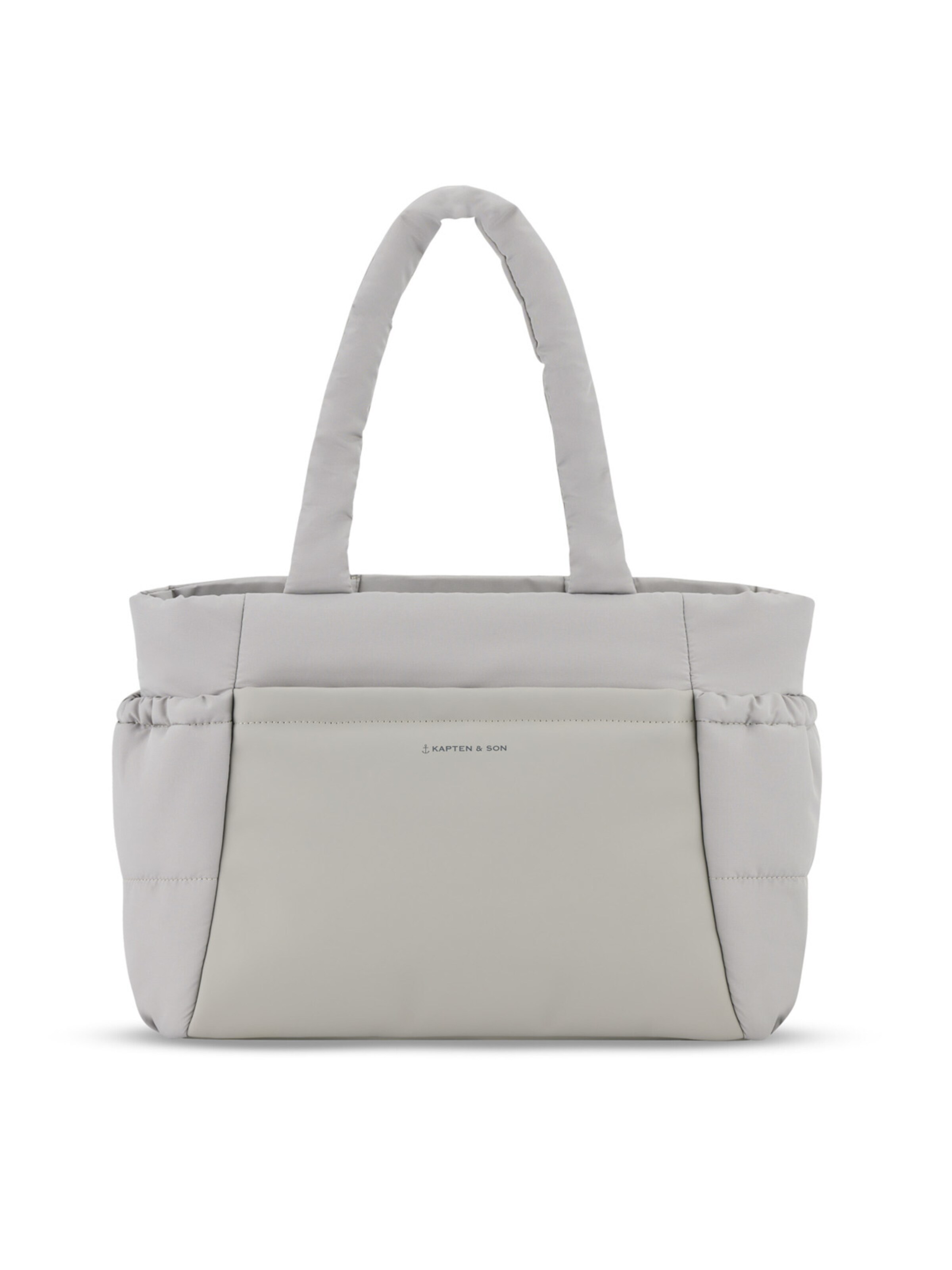 Kapten & Son Shopper 'Hellvi Cloud Medium'‌ in Grau: Vorderseite
