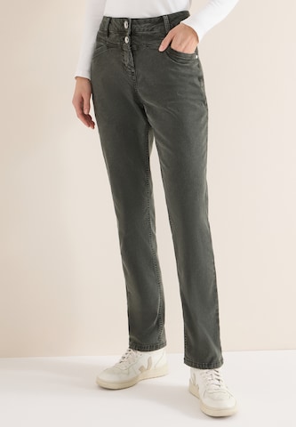 CECIL Regular Jeans in Green: front