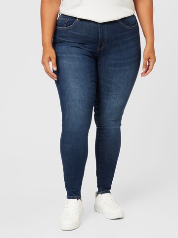 ONLY Curve Skinny Jeans 'CORAL' i blå: framsida
