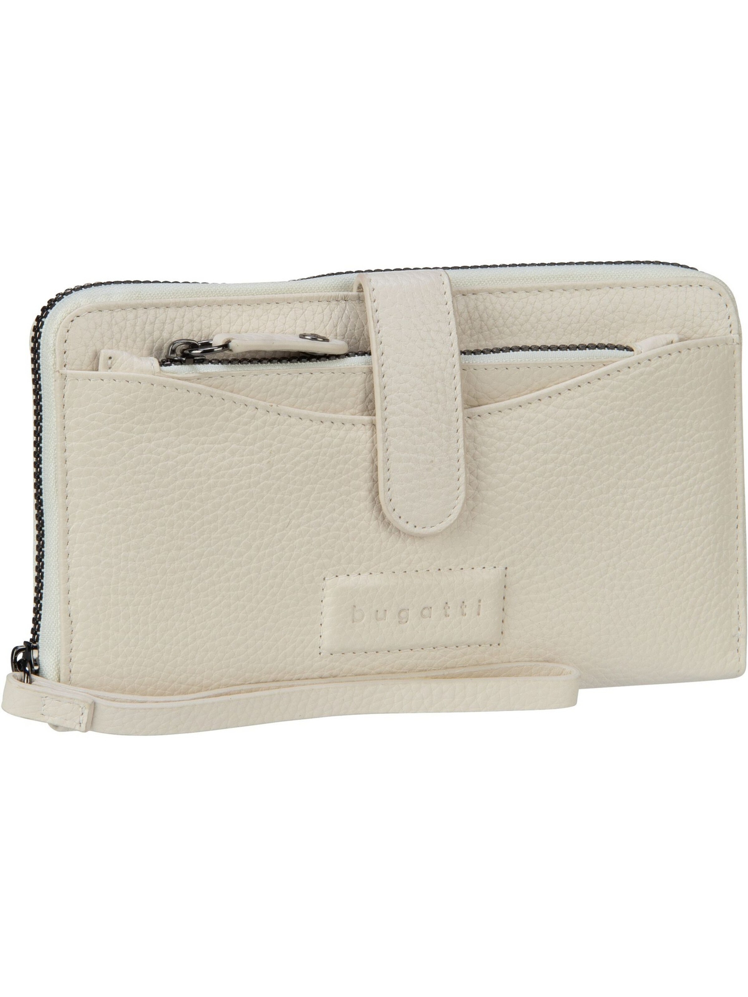 Portamonete 'Elsa' di bugatti in bianco: frontale