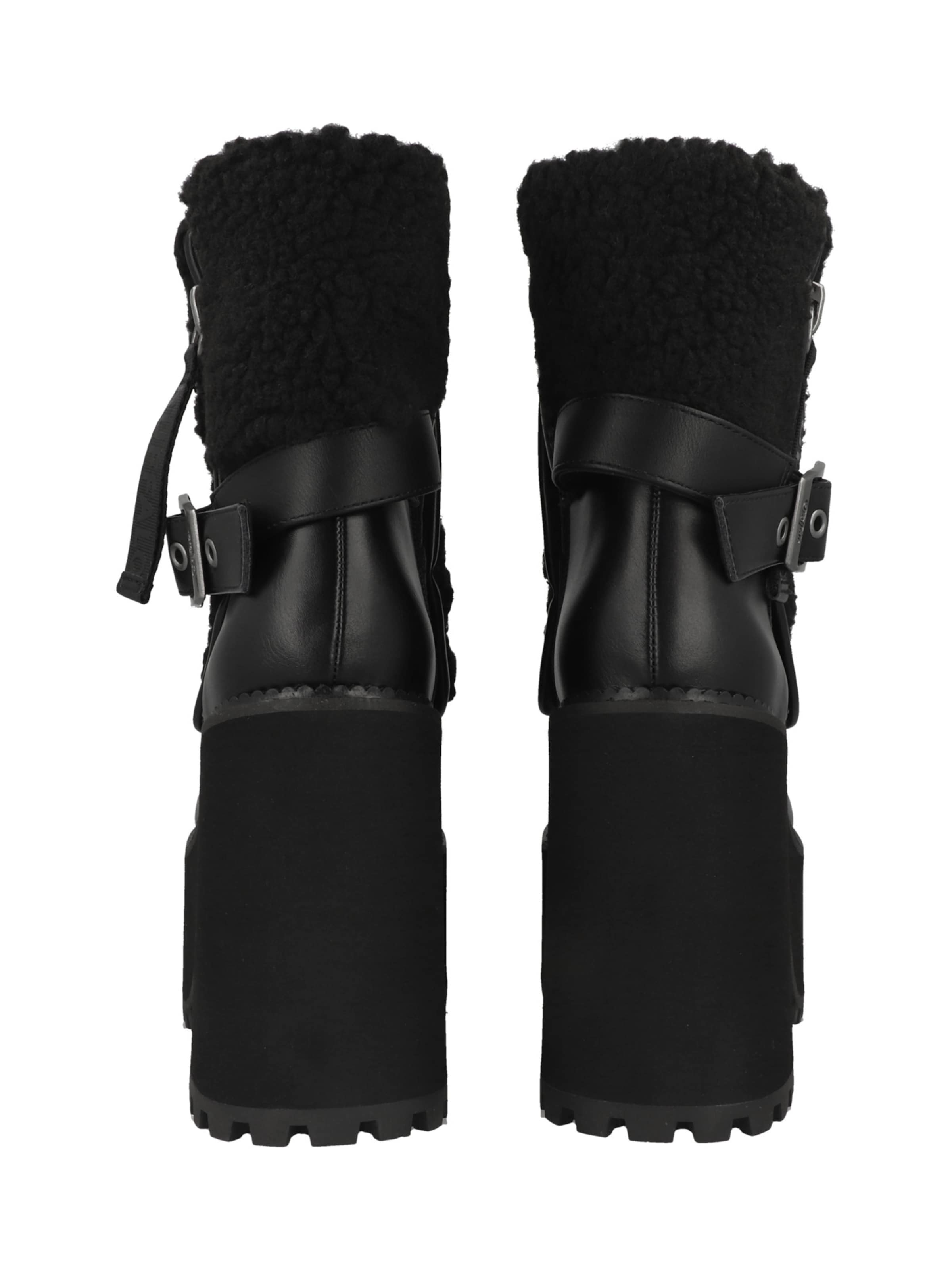 BUFFALO - Botas pelo tornozelo 'Killah Fold' em preto