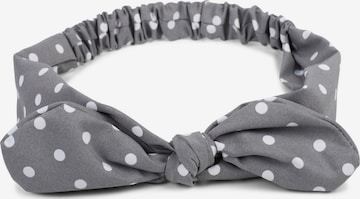 styleBREAKER Hair jewelry 'Haarband mit Punkte Muster und Schleife' in Grey: front