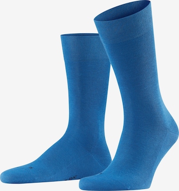 FALKE Socken 'Sensitive London' in Blau: Vorderseite
