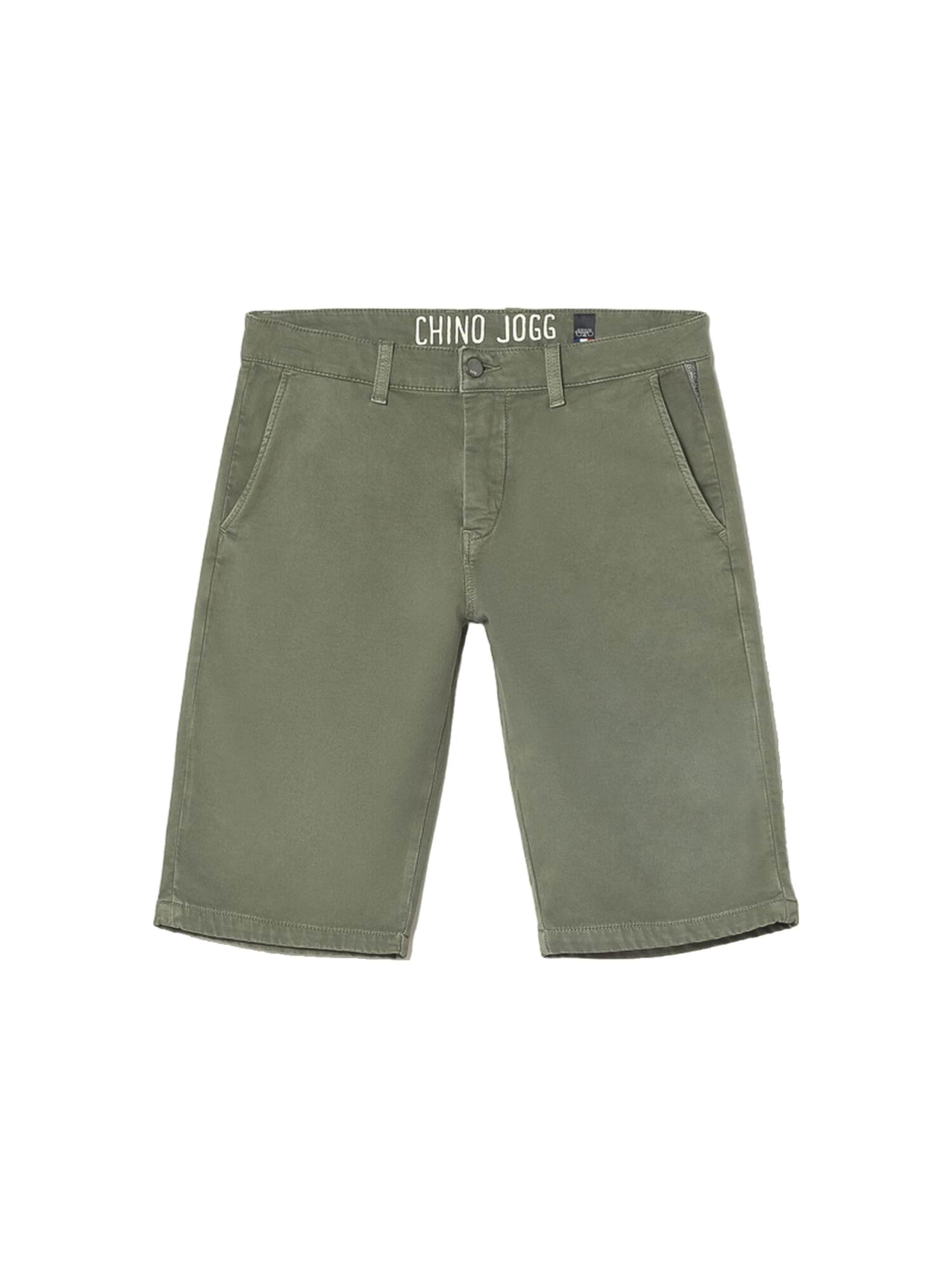 Effilé Pantalon Le Temps Des Cerises en vert : devant