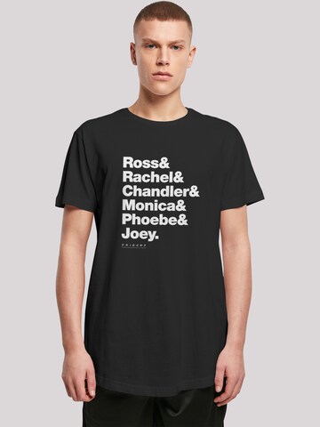 F4NT4STIC Shirt 'Friends First Names' in Zwart: voorkant