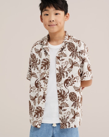 WE Fashion Regular fit Overhemd in Wit: voorkant