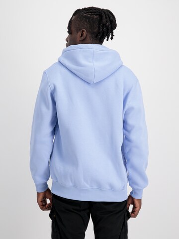 ALPHA INDUSTRIES Zip-Up Hoodie in Blue