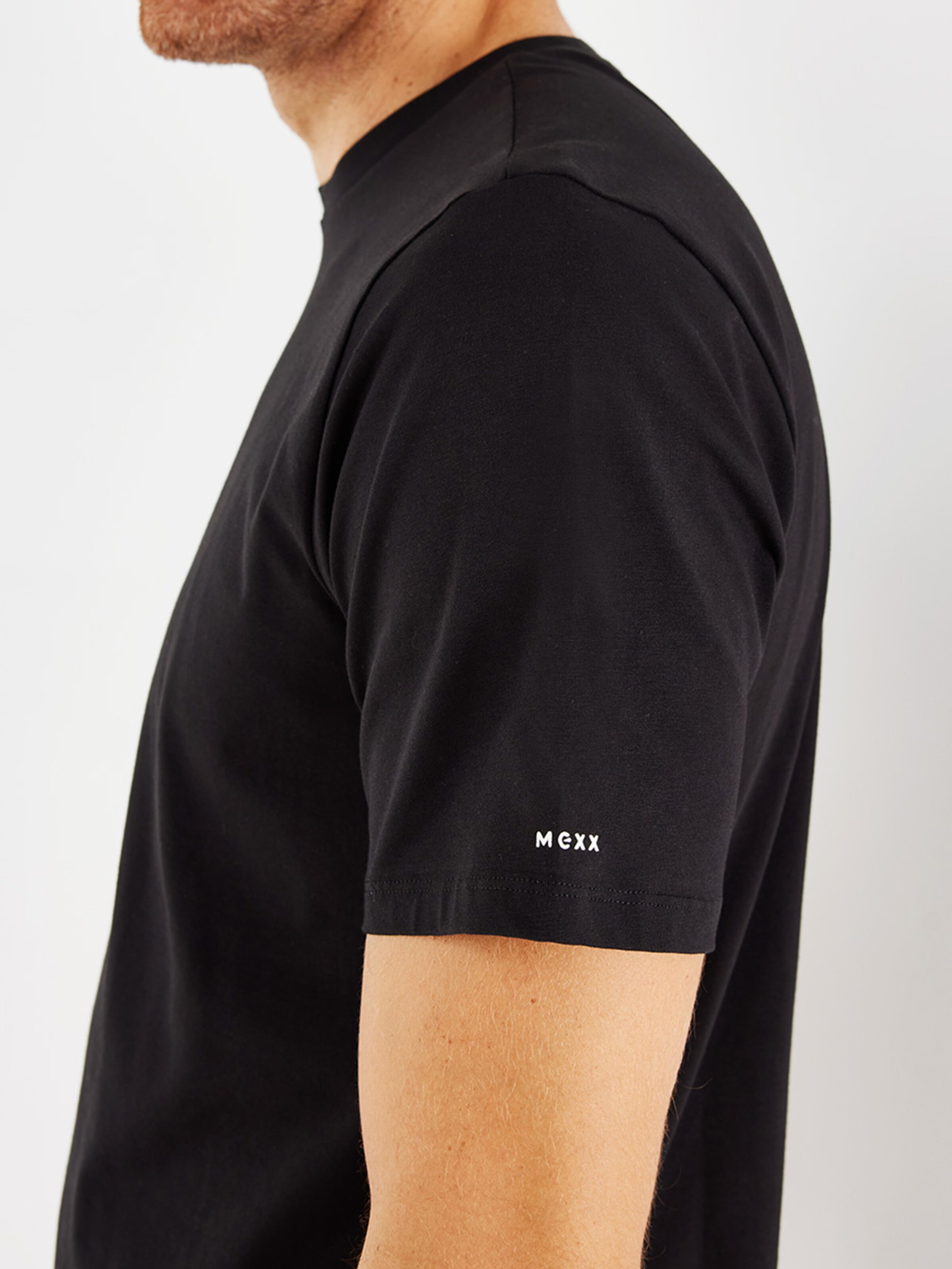 Männer Shirts MEXX T-Shirt 'OLIVER' in Schwarz - SZ10560 Männer Shirts MEXX T-Shirt 'OLIVER' in Schwarz - SZ10560