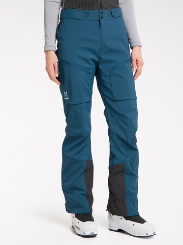 Haglöfs Regular Outdoor Pants 'Touring Infinium' in Blue: front