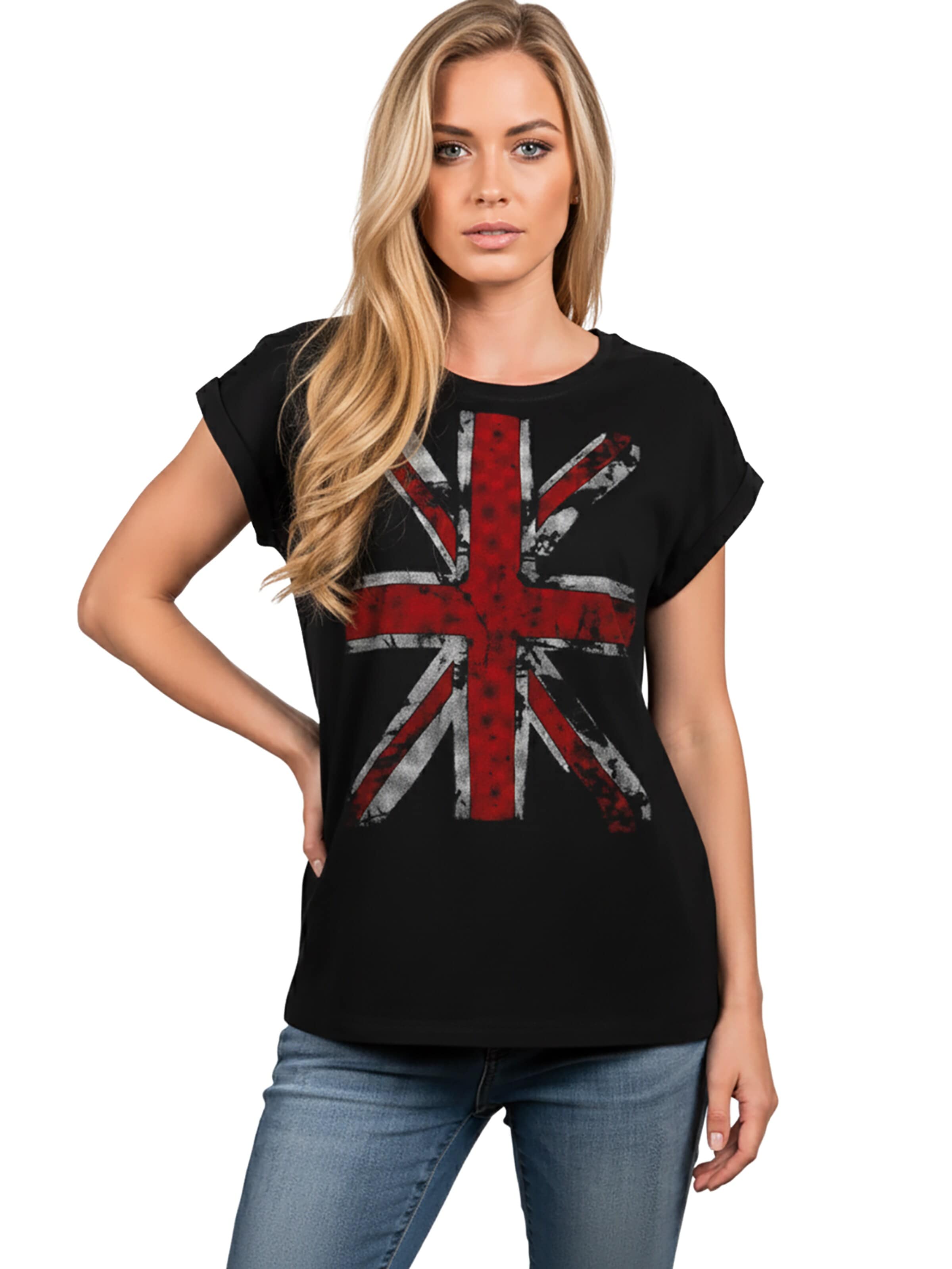MAKAYA Shirt 'Union Jack' in Black