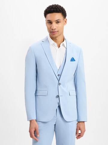 Finshley & Harding Slimfit Colbert ' Oakland ' in Blauw: voorkant