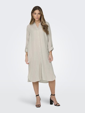 Robe-chemise 'TOKYO' ONLY en beige : devant