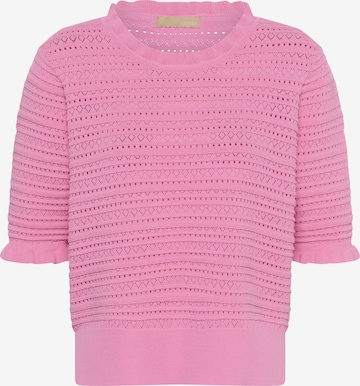 Pull-over CULTURE en rose : devant